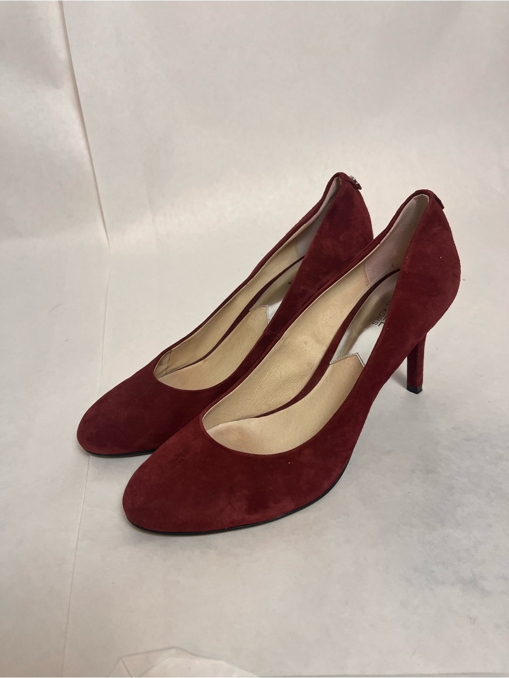 Michael Kohrs Burgundy Suede High Heel Pumps